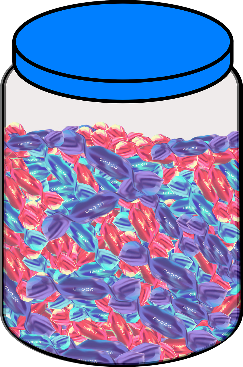 EB-All Month-Guess How Many Green Candies are in the Jar?